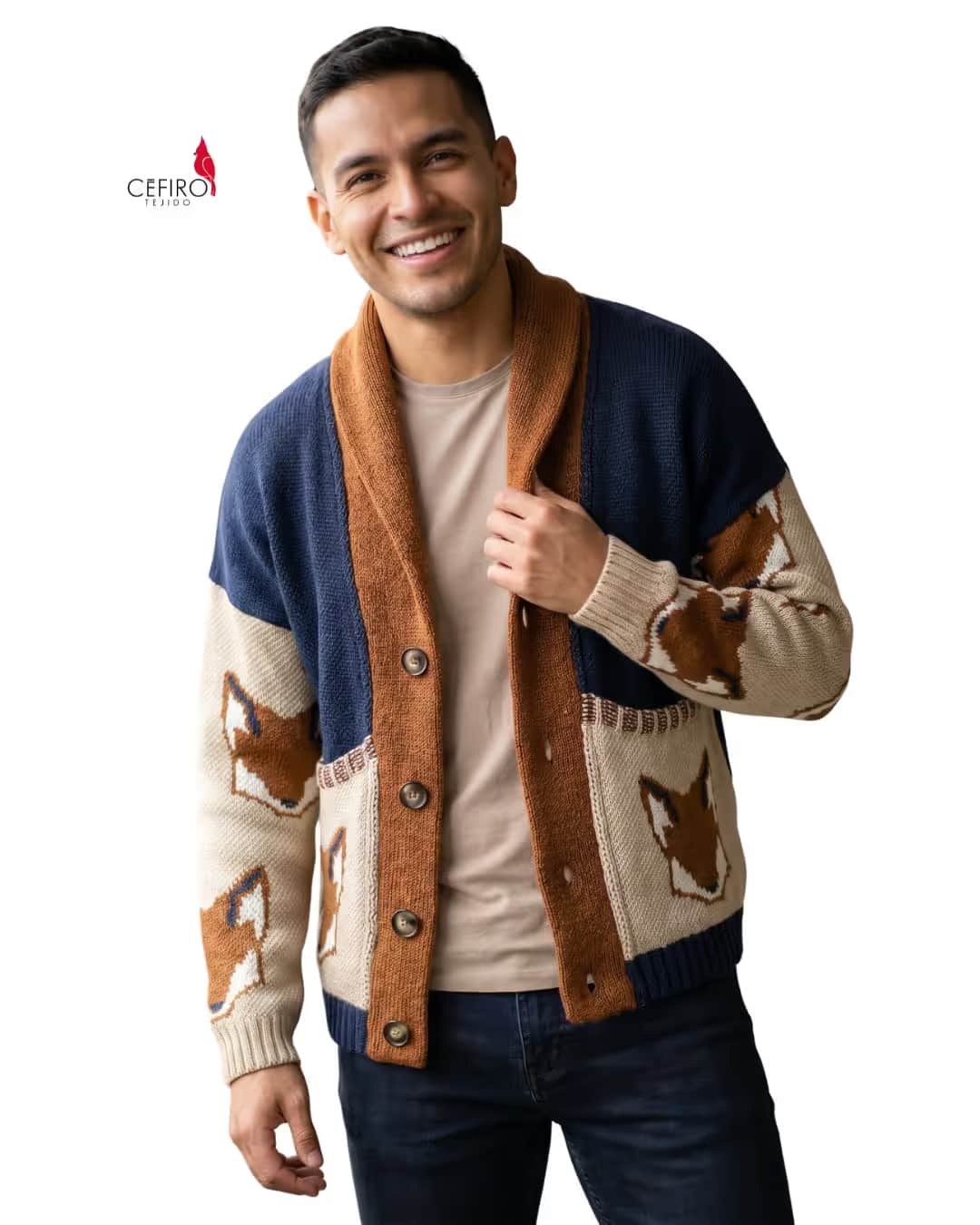 Cardigan Zorrito Hombre